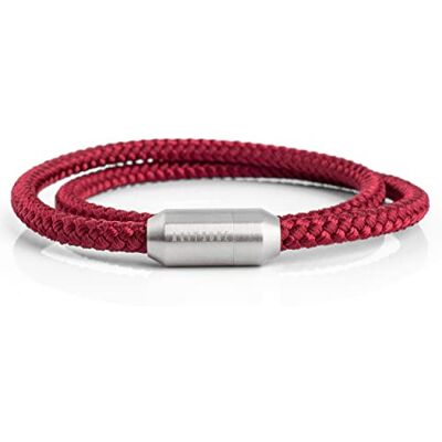 Akitsune Mare Sailing Rope Pulsera de nailon de 5 mm de ancho, cierre magnético de cápsula de doble envoltura para mujeres y hombres marítimos Akitsune Mare Sailing Rope Pulsera de nailon de 5 mm de ancho, cierre magnético de cápsula de doble envoltura para mujeres y hombres marítimos