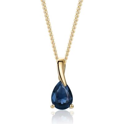 MIORE Collares Mujer, Colgante Oro Blanco/Amarillo de 9 ct 375, Gemas Zafiro/Rubí/Esmeralda/Topacio/Amatista/Aguamarina con Cadena Plata Chapada en Oro o Plata de Ley de 45 cm, Hipoalergénicos MIORE Collares Mujer, Colgante Oro Blanco/Amarillo de 9 ct 375, Gemas Zafiro/Rubí/Esmeralda/Topacio/Amatista/Aguamarina con Cadena Plata Chapada en Oro o Plata de Ley de 45 cm, Hipoalergénicos
