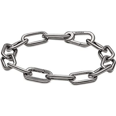 PANDORA ME Pulsera de eslabones chapada en rutenio PANDORA ME Pulsera de eslabones chapada en rutenio