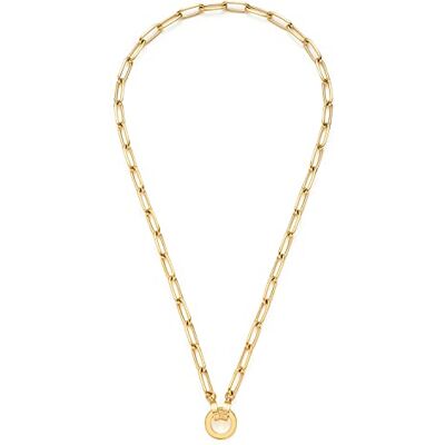 JEWELS BY LEONARDO Collar Clip & Mix Estrella • Cadena con clip de papel de acero inoxidable dorado • Cadena ovalada de eslabones con aspecto grueso • 45 cm de longitud • Regalo de joyería para mujer JEWELS BY LEONARDO Collar Clip & Mix Estrella • Cadena con clip de papel de acero inoxidable dorado • Cadena ovalada de eslabones con aspecto grueso • 45 cm de longitud • Regalo de joyería para mujer