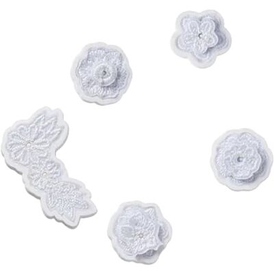 Crocs Jibbitz Blanco Floral Elegante - Accesorios para zapatos Crocs Jibbitz Blanco Floral Elegante - Accesorios para zapatos