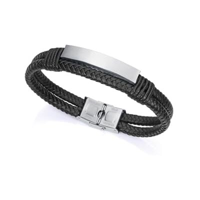 Viceroy Bracelet Fashion (Negro), Acero inoxidable Cuero Viceroy Bracelet Fashion (Negro), Acero inoxidable Cuero