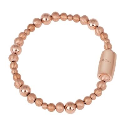 BREIL , Colección Magnetic, Pulsera Sol Pequeña, en Acero IP Rosa, con Pequeñas Esferas en Doble Diamante y Acabado Pulido, Práctico Cierre Imán, Color Oro Rosa, Tamaño 19 Cm BREIL , Colección Magnetic, Pulsera Sol Pequeña, en Acero IP Rosa, con Pequeñas Esferas en Doble Diamante y Acabado Pulido, Práctico Cierre Imán, Color Oro Rosa, Tamaño 19 Cm