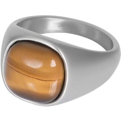 iXXXi Men Anillo para Hombre Cadillac Silver Mat Talla 21, Acero inoxidable, Sin piedras preciosas iXXXi Men Anillo para Hombre Cadillac Silver Mat Talla 21, Acero inoxidable, Sin piedras preciosas