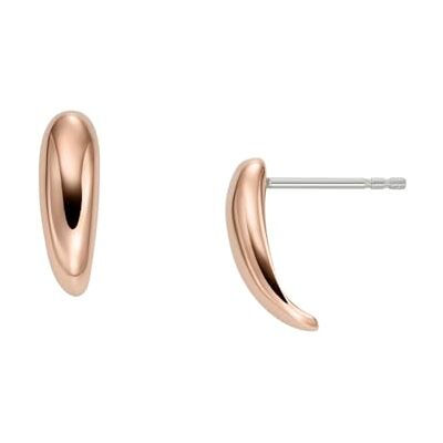 Skagen Mujer Pendientes de acero inoxidable con cierre a presión, Rosa Coral Skagen Mujer Pendientes de acero inoxidable con cierre a presión, Rosa Coral