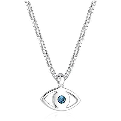 Elli Collar Mujer Colgante Mal de Ojo Filigrana y Cristal en Plata de Ley 925 Elli Collar Mujer Colgante Mal de Ojo Filigrana y Cristal en Plata de Ley 925