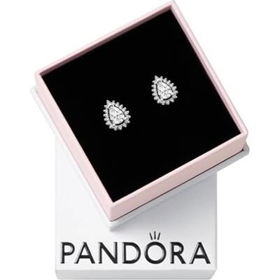 PANDORA Funkelnde Birnen-Kranz Ohrringe Pendientes PANDORA Funkelnde Birnen-Kranz Ohrringe Pendientes