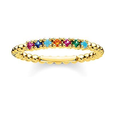 Thomas Sabo Anillo Bolas con Piedras Plata de Ley 925 TR2323 Thomas Sabo Anillo Bolas con Piedras Plata de Ley 925 TR2323