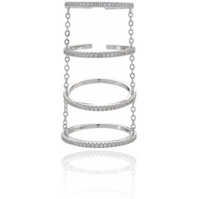 Sif Jakobs Jewellery Mujer Anillo Chieri con circonitas blancas Sif Jakobs Jewellery Mujer Anillo Chieri con circonitas blancas