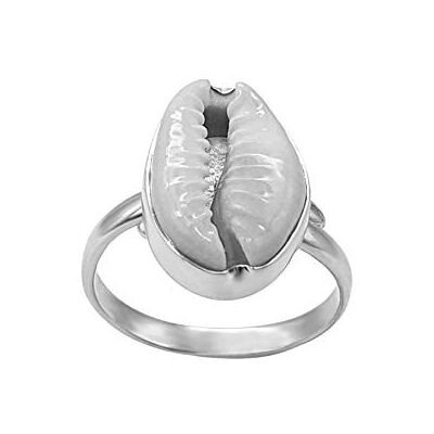 81stgeneration Anillo de Concha de Cauri de Plata Esterlina Anillo de Concha Natural de Plata 925 Joyería de Playa Bohemia Náutica para Mujer Regalo Estilo Sirena Costera para Amantes del Océano 81stgeneration Anillo de Concha de Cauri de Plata Esterlina Anillo de Concha Natural de Plata 925 Joyería de Playa Bohemia Náutica para Mujer Regalo Estilo Sirena Costera para Amantes del Océano