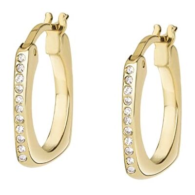 BREIL Pendientes colección NEW TETRA en acero con piedras para mujer, 1,6cm, Acero aleado, No es una piedra preciosa BREIL Pendientes colección NEW TETRA en acero con piedras para mujer, 1,6cm, Acero aleado, No es una piedra preciosa