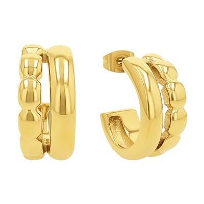 Joop! Pendientes de aro para mujer, color plata, se entregan en caja de regalo de joyería. Joop! Pendientes de aro para mujer, color plata, se entregan en caja de regalo de joyería.