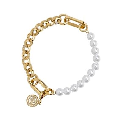 iXXXi Connect Pulsera compuesta Cleo Gold 18cm, 18cm, Acero inoxidable, No es una piedra preciosa iXXXi Connect Pulsera compuesta Cleo Gold 18cm, 18cm, Acero inoxidable, No es una piedra preciosa