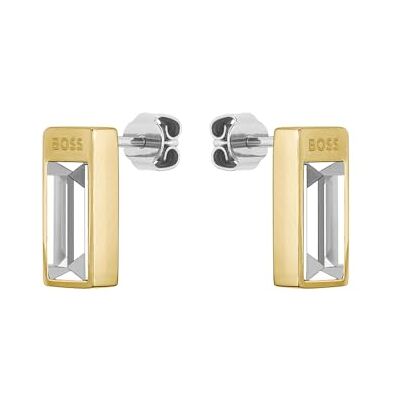 Boss Jewelry Pendientes de botón para Mujer Colección CLIA, Oro (Yellow Gold), Talla única Boss Jewelry Pendientes de botón para Mujer Colección CLIA, Oro (Yellow Gold), Talla única