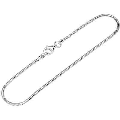 NKlaus pulsera de plata de ley 925 19cm cadena de serpiente redonda de diseño de las señoras cadena de pulsera NKlaus pulsera de plata de ley 925 19cm cadena de serpiente redonda de diseño de las señoras cadena de pulsera