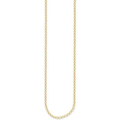 Thomas Sabo Collar Guisante Plata Chapadaen Oro , 90 cm, Dorado Thomas Sabo Collar Guisante Plata Chapadaen Oro , 90 cm, Dorado