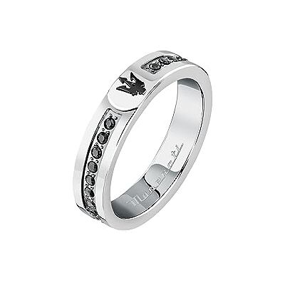Maserati Anillo de Hombre en Acero, PVD Negro, Piedra, Colección Iconic JM423AVD30019 Maserati Anillo de Hombre en Acero, PVD Negro, Piedra, Colección Iconic JM423AVD30019