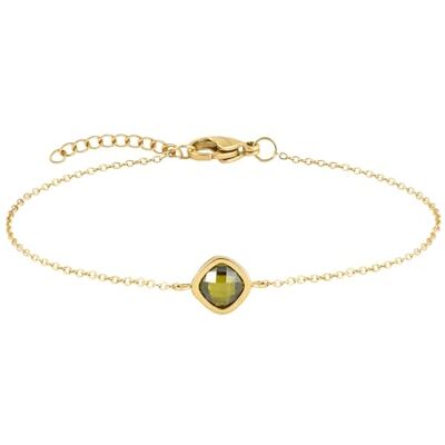 Tamaris Pulsera elegante de acero inoxidable pulido, oro IP, cadena ajustable hasta 21 cm, resistente al agua y respetuosa con la piel Tamaris Pulsera elegante de acero inoxidable pulido, oro IP, cadena ajustable hasta 21 cm, resistente al agua y respetuosa con la piel