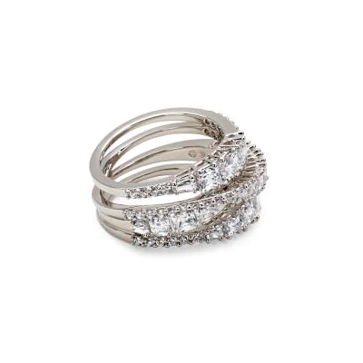 Swarovski Hyperbola anillo, tallas mixtas, blanco, chapado en rodio Swarovski Hyperbola anillo, tallas mixtas, blanco, chapado en rodio