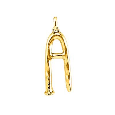 UNO de 50 Colgante Charm Bañado en Oro 18K Letra Abecedario Joya Artesanal Hecho en España UNO de 50 Colgante Charm Bañado en Oro 18K Letra Abecedario Joya Artesanal Hecho en España