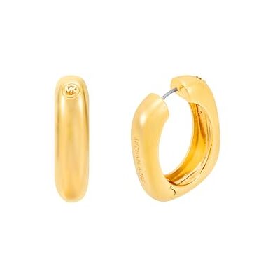 Michael Kors Premium Pendiente de latón en tono dorado para mujer, Michael Kors Premium Pendiente de latón en tono dorado para mujer,