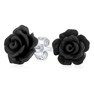 Bling Jewelry Pendientes Románticos De Flor 3D Con Rosas Y Poste De Plata Esterlina .925 (3 Juegos) Bling Jewelry Pendientes Románticos De Flor 3D Con Rosas Y Poste De Plata Esterlina .925 (3 Juegos)