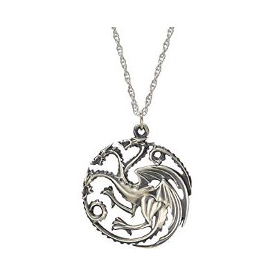 The Noble Collection El juego noble colección de tronos Targaryen Colgante de Plata de Ley The Noble Collection El juego noble colección de tronos Targaryen Colgante de Plata de Ley
