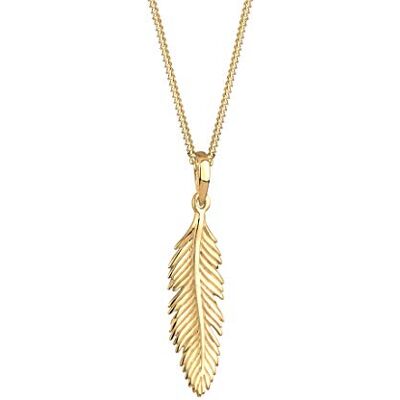 Elli Collar Mujer Colgante Pluma Juguetón en Plata Esterlina 925 Elli Collar Mujer Colgante Pluma Juguetón en Plata Esterlina 925