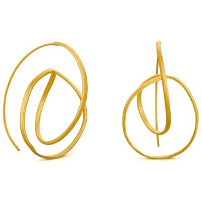PENDIENTES DORADOS EMBOLIC Diseñado por Cristina Julià Joidart Colección Embolic Latón con baño de oro PENDIENTES DORADOS EMBOLIC Diseñado por Cristina Julià Joidart Colección Embolic Latón con baño de oro