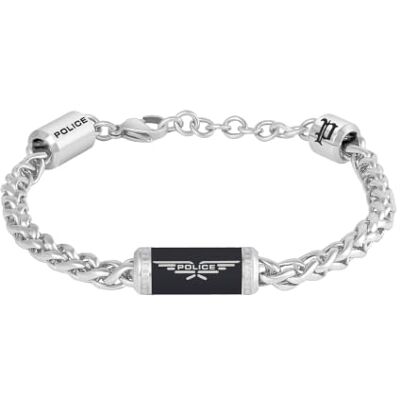 Police Twistbound Pulsera para hombre (acero inoxidable, 185 + 25 mm) Police Twistbound Pulsera para hombre (acero inoxidable, 185 + 25 mm)