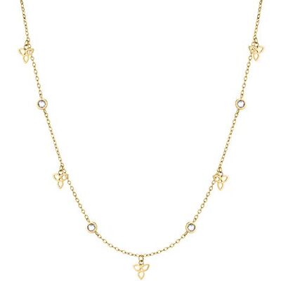 Tamaris collar para mujer, Halsschmuck con verschiedenen Anhängern, wasserfest de acero inoxidable Flower Gold Tamaris collar para mujer, Halsschmuck con verschiedenen Anhängern, wasserfest de acero inoxidable Flower Gold