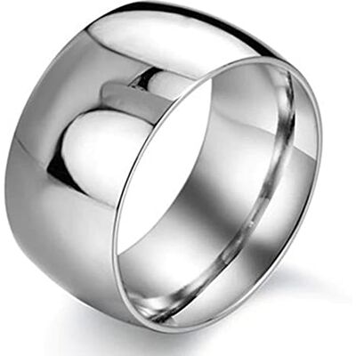 ZENSE Anillo de hombre en acero titanio plateado ZR0163 ZENSE Anillo de hombre en acero titanio plateado ZR0163