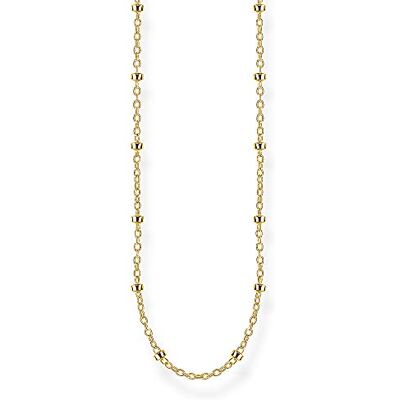 Thomas Sabo Collar Guisante Plata Chapadaen Oro Amarillo , 60 cm, Dorado Thomas Sabo Collar Guisante Plata Chapadaen Oro Amarillo , 60 cm, Dorado