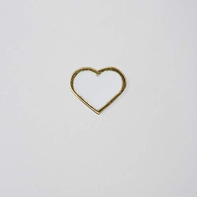 Design Letters Abalorio de corazón esmaltado Blanco (Dorado), Talla única Design Letters Abalorio de corazón esmaltado Blanco (Dorado), Talla única