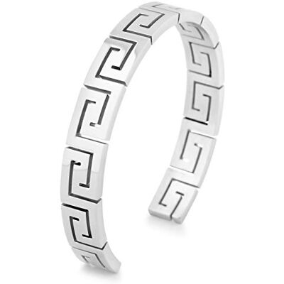 Akitsune Argius Mander Pulsera Griego antiguo Brazo Joyería Mujer Hombres Pulsera de acero inoxidable Cuff Akitsune Argius Mander Pulsera Griego antiguo Brazo Joyería Mujer Hombres Pulsera de acero inoxidable Cuff