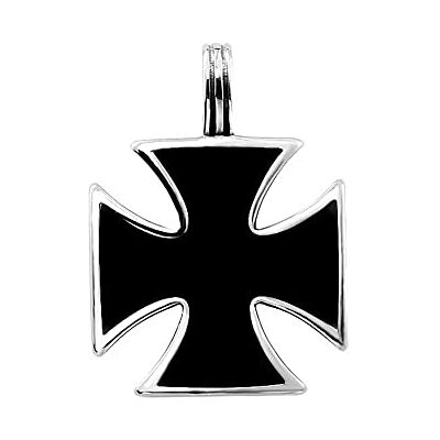 BlackAmazement Collar colgante de acero inoxidable esmaltado 316L cruz de hierro celta plata celta mujer hombre, Piccolo (36 mm x 25 mm) Grande (41 mm x 30 mm), Acero inoxidable, No es una piedra BlackAmazement Collar colgante de acero inoxidable esmaltado 316L cruz de hierro celta plata celta mujer hombre, Piccolo (36 mm x 25 mm) Grande (41 mm x 30 mm), Acero inoxidable, No es una piedra
