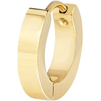 BREIL , Colección Gritty, Pendiente Individual para Hombre de Acero Pulido de Colores, Minimal, con Práctico Cierre de Clip, Color Negro, Talla Única, Diámetro 13,5 mm, Joyería para Hombre BREIL , Colección Gritty, Pendiente Individual para Hombre de Acero Pulido de Colores, Minimal, con Práctico Cierre de Clip, Color Negro, Talla Única, Diámetro 13,5 mm, Joyería para Hombre