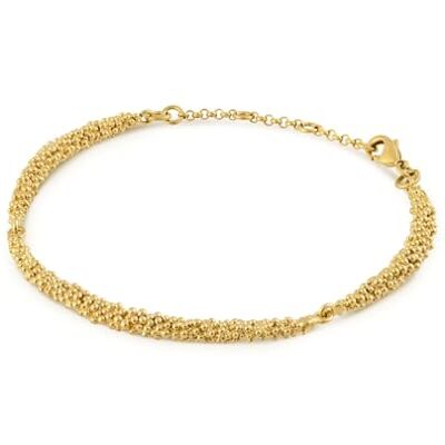 ART PULSERA DORADA STARDUST Diseñado por Carme Fàbregas Colección Stardust Pulsera de Metal con baño de Oro de 24k ART PULSERA DORADA STARDUST Diseñado por Carme Fàbregas Colección Stardust Pulsera de Metal con baño de Oro de 24k