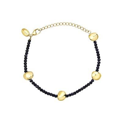 BREIL , Colección B Rocks Pulsera de mujer de acero de color con piedras naturales, longitud ajustable, cierre de mosquetón, tamaño 21 cm, joyería para mujer y niña, talla única, Acero inoxidable BREIL , Colección B Rocks Pulsera de mujer de acero de color con piedras naturales, longitud ajustable, cierre de mosquetón, tamaño 21 cm, joyería para mujer y niña, talla única, Acero inoxidable