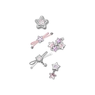 Crocs Dijes Jibbitz unisex, estrellas y lazos, paquete de 5 Crocs Dijes Jibbitz unisex, estrellas y lazos, paquete de 5
