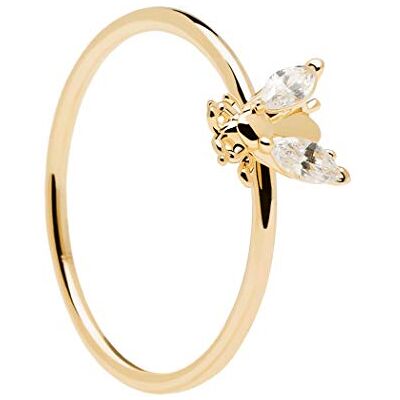 P D PAOLA Anillo Buzz – Plata de ley 925 chapado en oro de 18 quilates – Joya para mujer, 56, Chapado en oro de 18 quilates, Zirconia cúbica P D PAOLA Anillo Buzz – Plata de ley 925 chapado en oro de 18 quilates – Joya para mujer, 56, Chapado en oro de 18 quilates, Zirconia cúbica