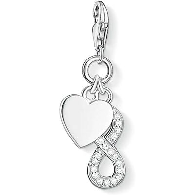 Thomas Sabo Charm con Cierre de Mujer con Plata de Ley 925/1000 con Circónita Thomas Sabo Charm con Cierre de Mujer con Plata de Ley 925/1000 con Circónita