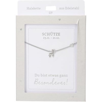 Depesche Collar para mujer con colgante de corazón, color plateado o dorado, 42-47 cm, ajustable, en diferentes variantes con símbolos, letras o signos del zodiaco, Filigran, Acero inoxidable, No es Depesche Collar para mujer con colgante de corazón, color plateado o dorado, 42-47 cm, ajustable, en diferentes variantes con símbolos, letras o signos del zodiaco, Filigran, Acero inoxidable, No es