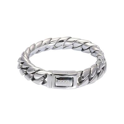 iXXXi Men Pulsera de acero inoxidable Natal, plata antigua, 21 cm, M, Acero inoxidable, No es una piedra preciosa iXXXi Men Pulsera de acero inoxidable Natal, plata antigua, 21 cm, M, Acero inoxidable, No es una piedra preciosa