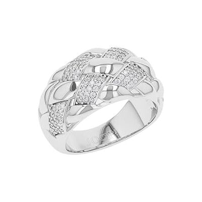 Joop! Anillo para mujer, plata 925, 12 mm, con circonitas, plata, idea de regalo, viene en caja de regalo de joyería. Joop! Anillo para mujer, plata 925, 12 mm, con circonitas, plata, idea de regalo, viene en caja de regalo de joyería.