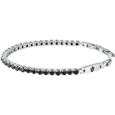 Maserati Jewels Pulsera Hombre de Acero, circonitas, IP negro JM222AVC04 Maserati Jewels Pulsera Hombre de Acero, circonitas, IP negro JM222AVC04