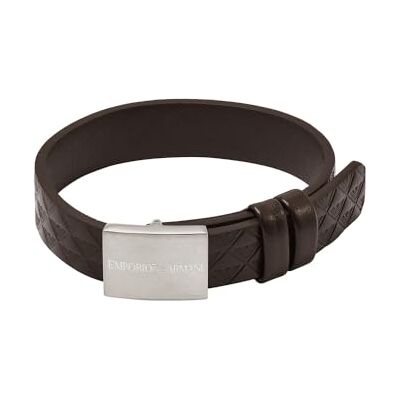 Giorgio Armani Pulsera de hombre de acero con cierre deslizante Giorgio Armani Pulsera de hombre de acero con cierre deslizante