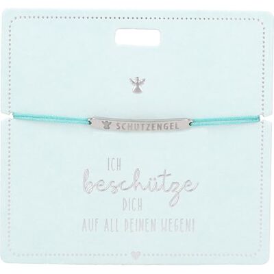Depesche Pulsera con mensaje de acero inoxidable, con banda de colores, longitud variable, ideal como regalo para amigos y familiares Depesche Pulsera con mensaje de acero inoxidable, con banda de colores, longitud variable, ideal como regalo para amigos y familiares