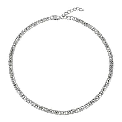 BREIL , Colección Gritty, Collar para Hombre de Acero Satinado, Groumette Clásico, con Práctico Cierre de Mosquetón, Ideas de Regalos para Hombres, Longitud Ajustable 47-52 cm, Plata BREIL , Colección Gritty, Collar para Hombre de Acero Satinado, Groumette Clásico, con Práctico Cierre de Mosquetón, Ideas de Regalos para Hombres, Longitud Ajustable 47-52 cm, Plata