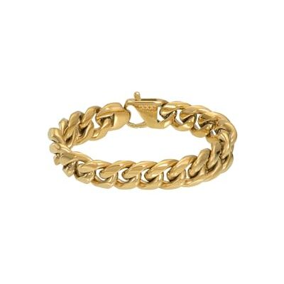 iXXXi Men Pulsera de acero inoxidable para hombre Inglaterra Oro 19cm, Small, Acero inoxidable, No es una piedra preciosa iXXXi Men Pulsera de acero inoxidable para hombre Inglaterra Oro 19cm, Small, Acero inoxidable, No es una piedra preciosa